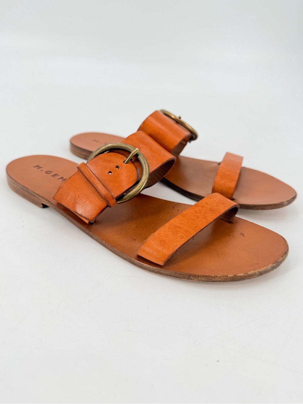M. Gemi‎ Tramonto Leather Buckle Sandals 41